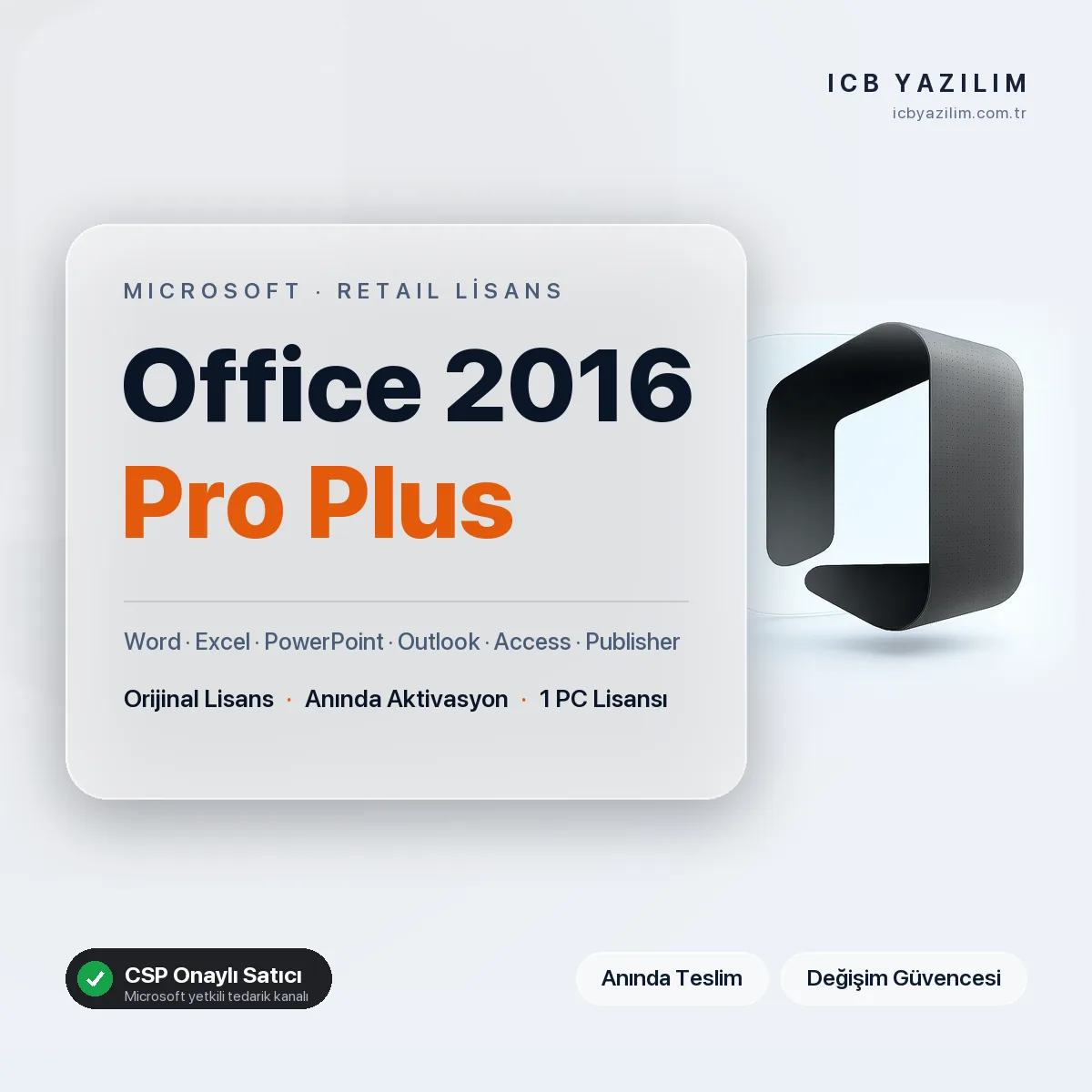 Office 2016 Pro Plus Retail Key — orijinal Microsoft lisansı