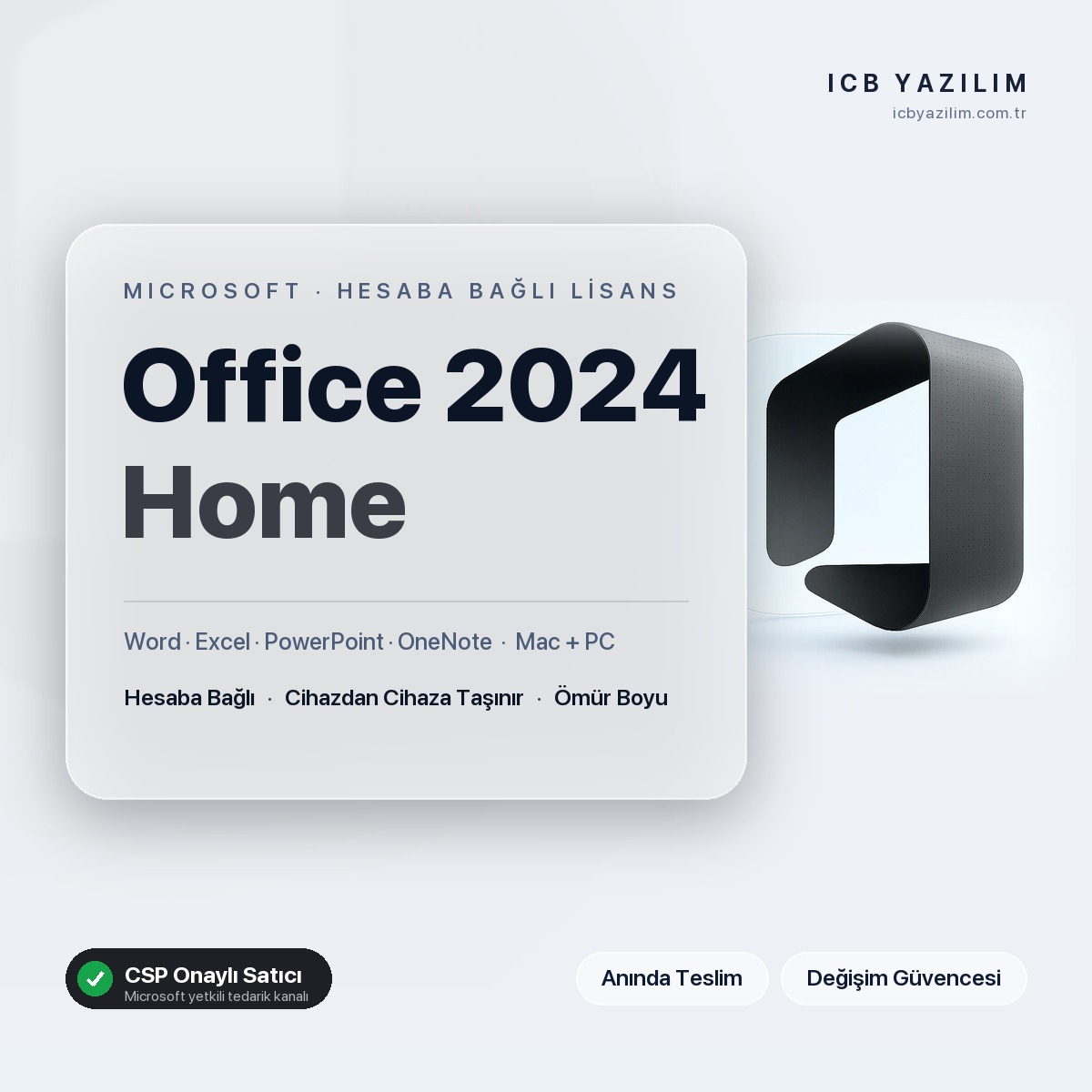 Office Home 2024 Mac + PC (Bind) — orijinal Microsoft lisansı