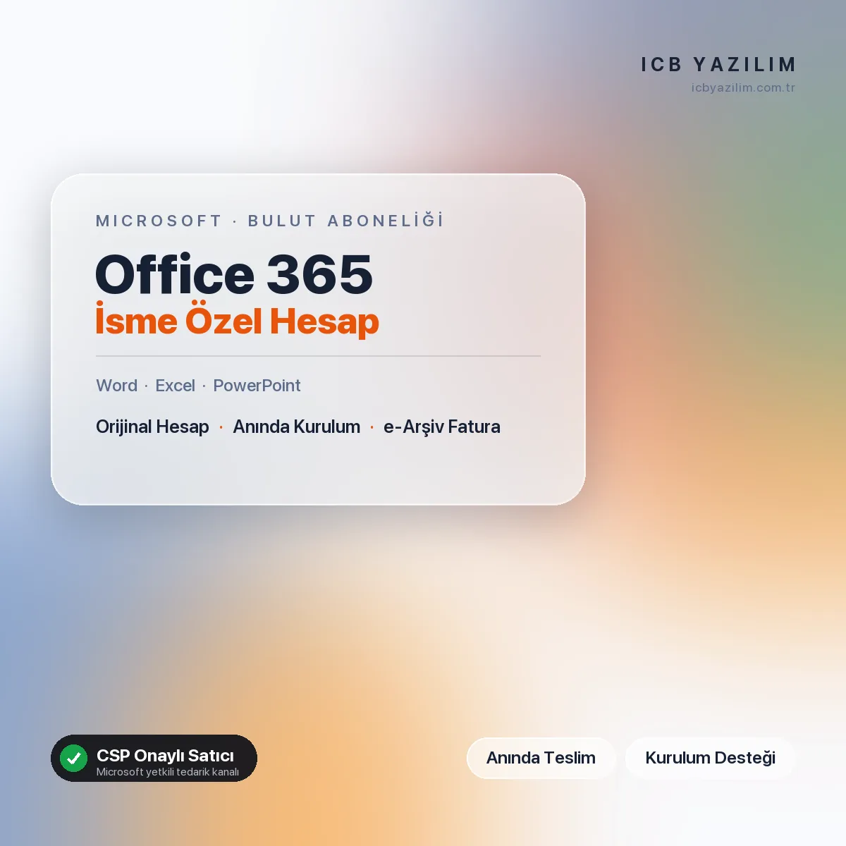Office 365 İsme Özel Hesap — orijinal Microsoft lisansı