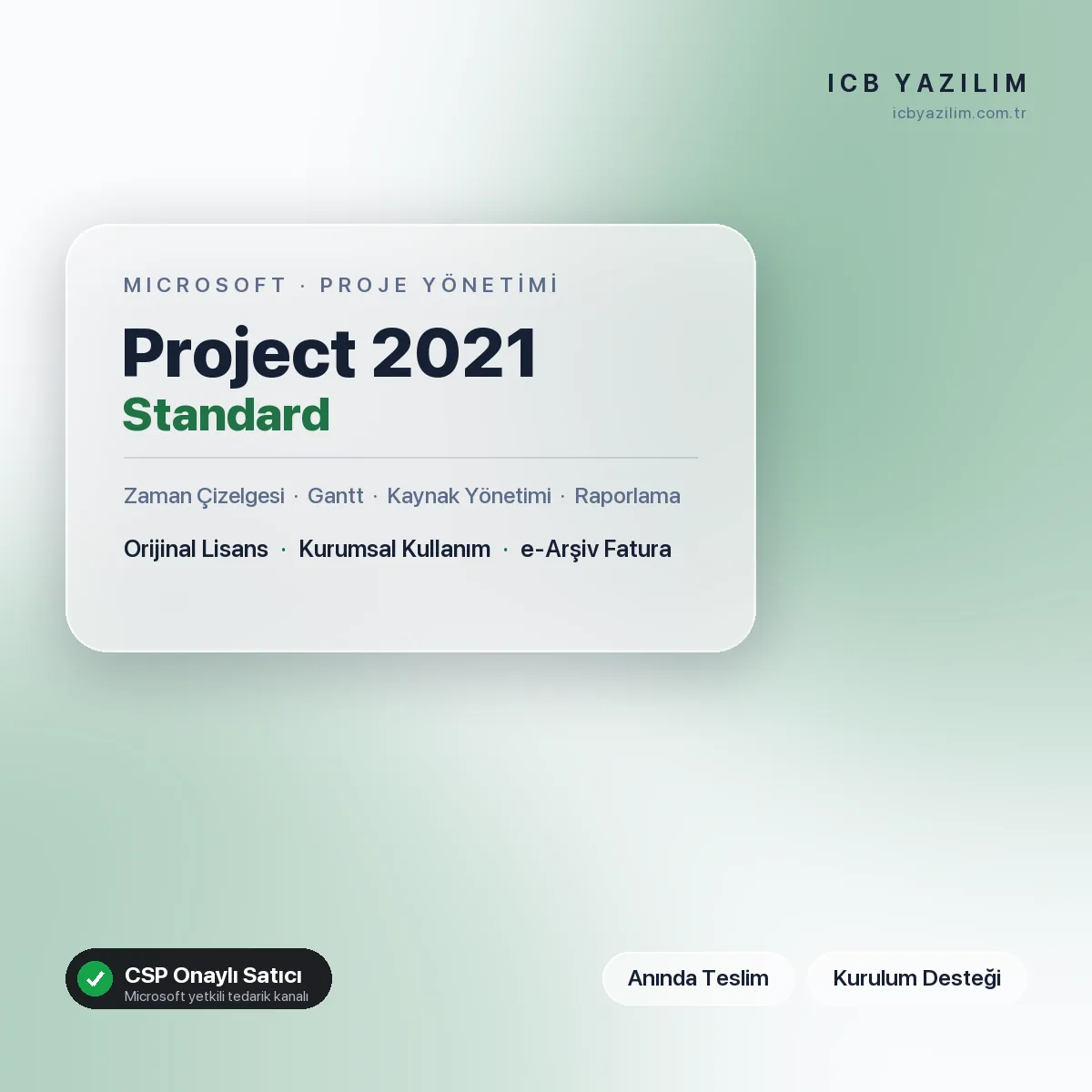 Microsoft Project 2021 Standard — orijinal Microsoft lisansı