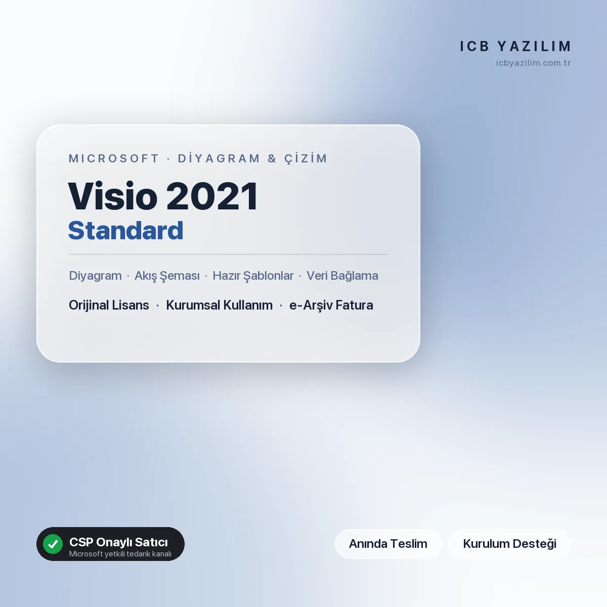 Microsoft Visio 2021 Standard — orijinal Microsoft lisansı