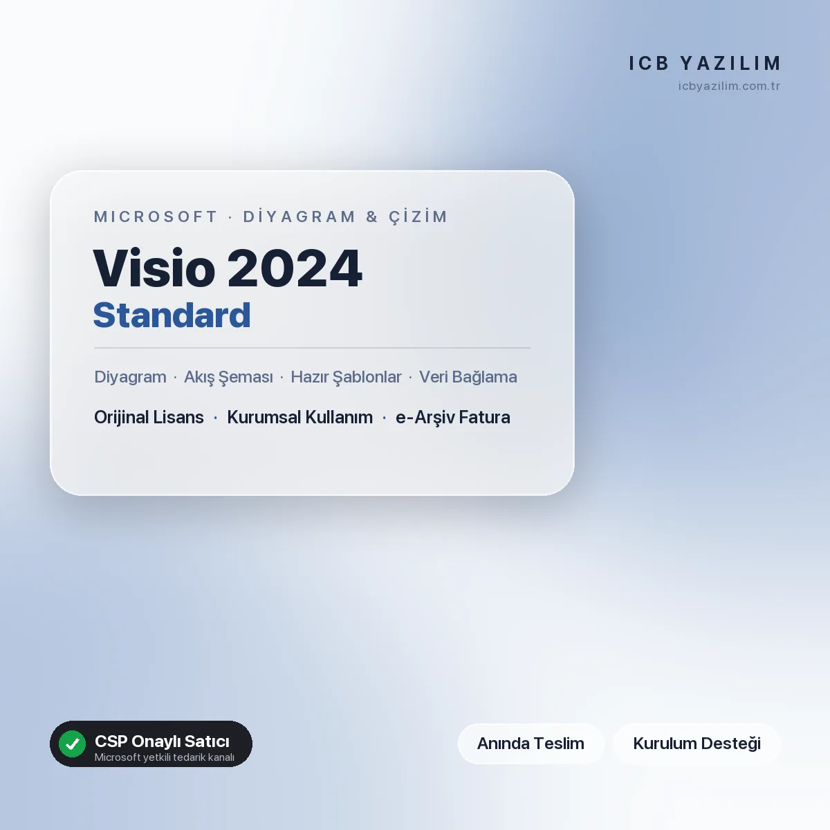 Microsoft Visio 2024 Standard — orijinal Microsoft lisansı